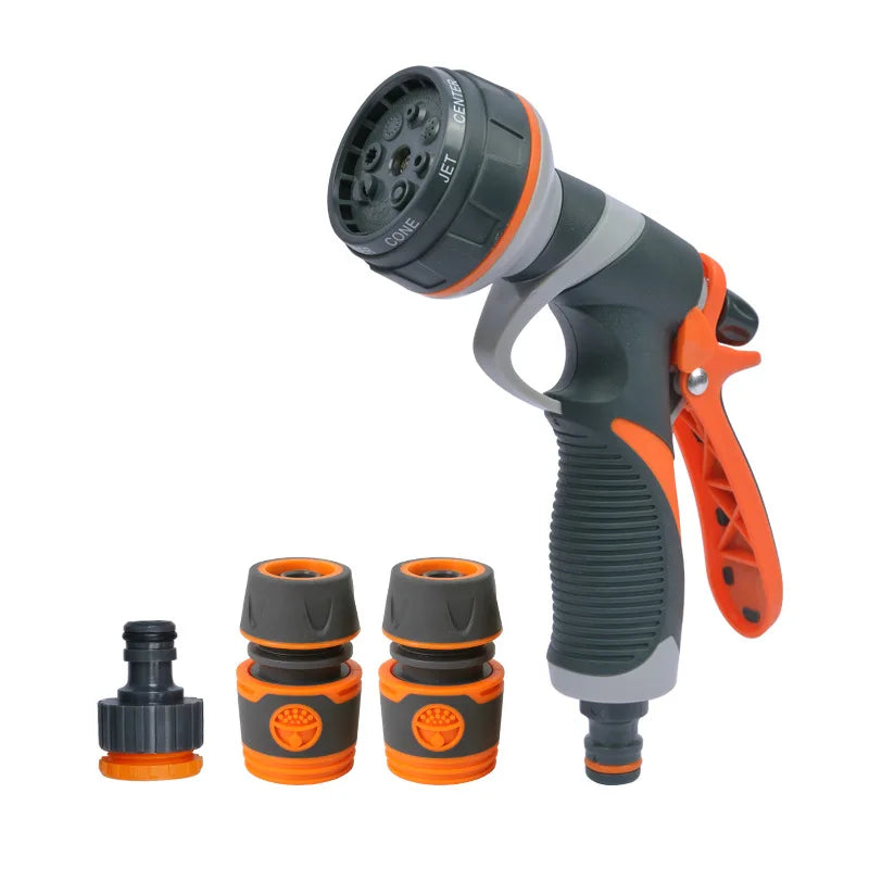 8-Mode High-Pressure Garden Spray Gun – Adjustable Nozzle Garden Spray Gun Babs With connector B