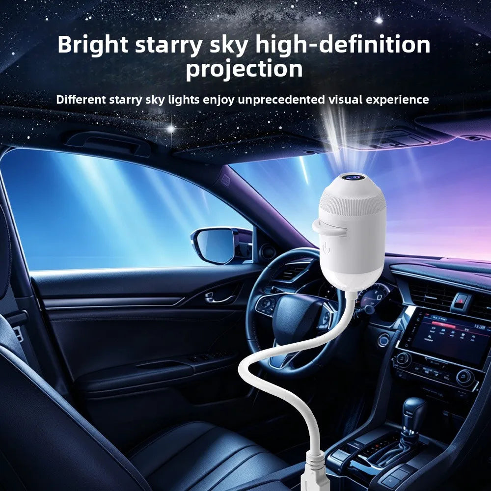 USB Starry Sky Galaxy Projector Night Light – Car & Home Galaxy Projector Lamp Babs