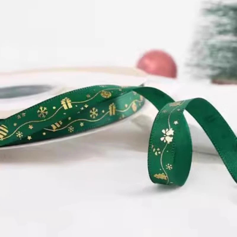5m Christmas Ribbon for Tree, Gift Wrap & DIY Decorations Christmas Ribbon Babs 5m 19 5M