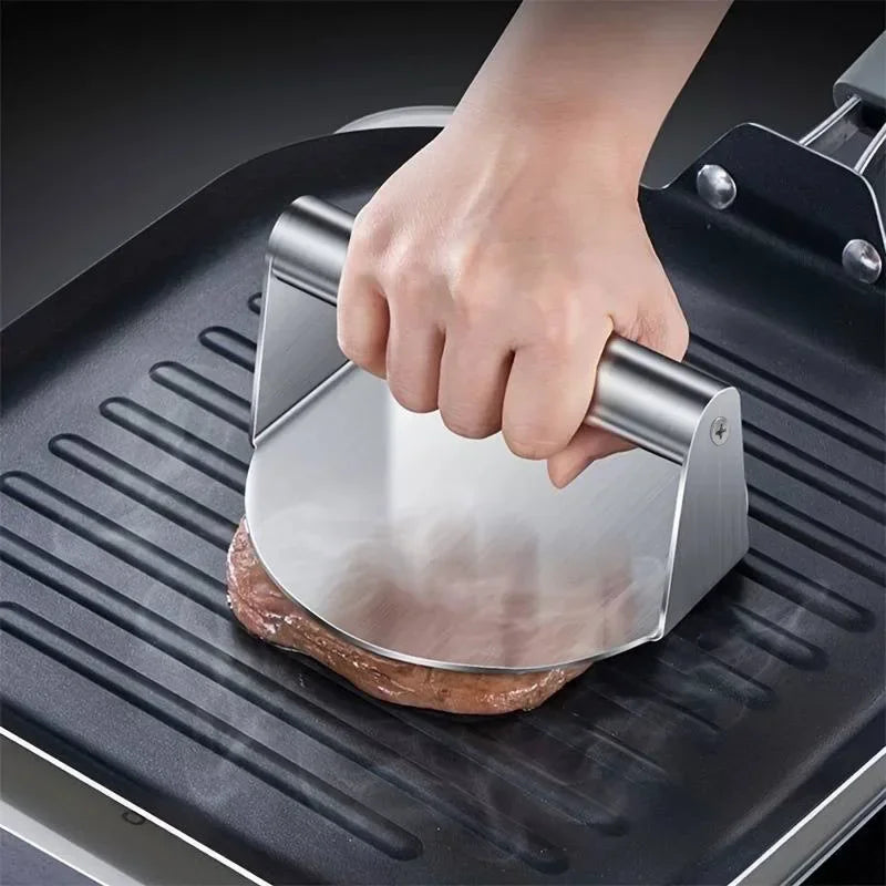 Stainless Steel Burger Press – Round Patty Maker Tool Burger Patty Press Babs