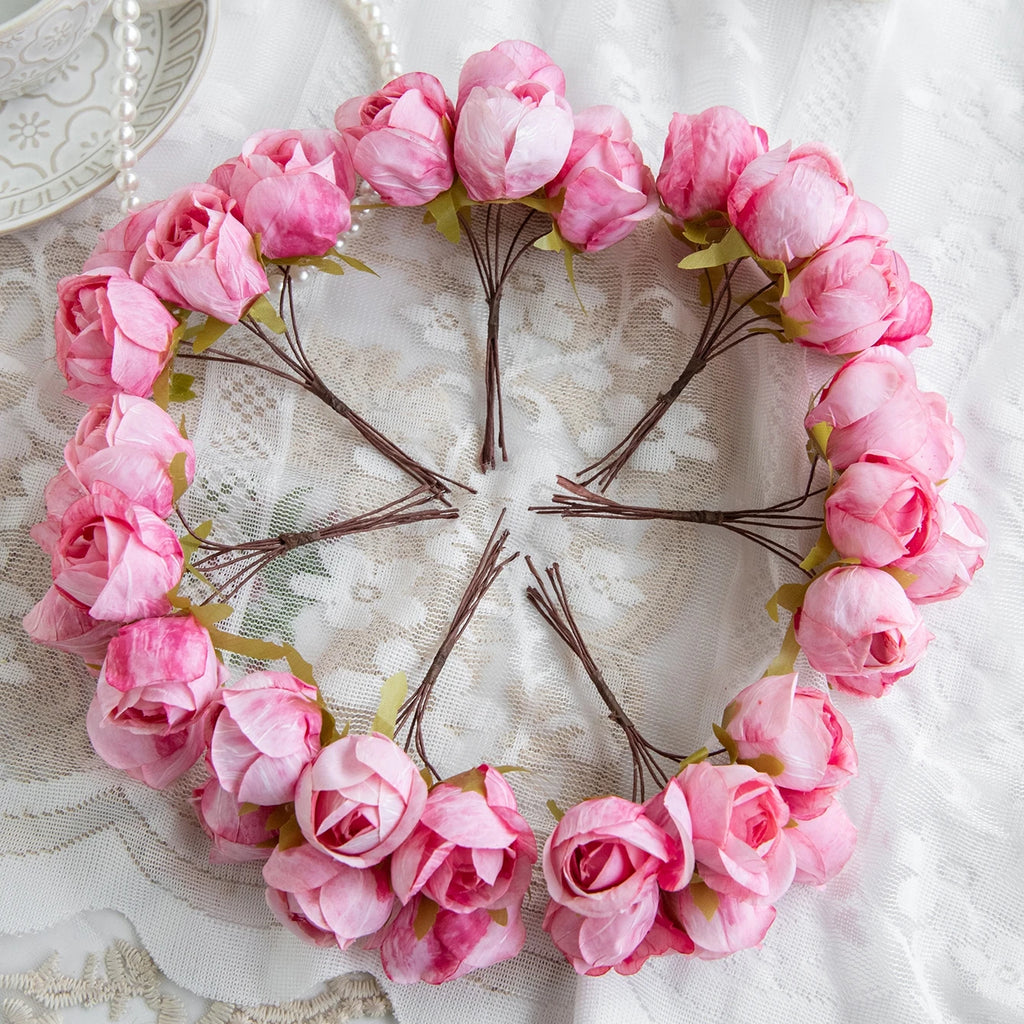 Silk Artificial Carnation Mini Bouquet – Wedding & Home Decor Artificial Silk Flowers Babs