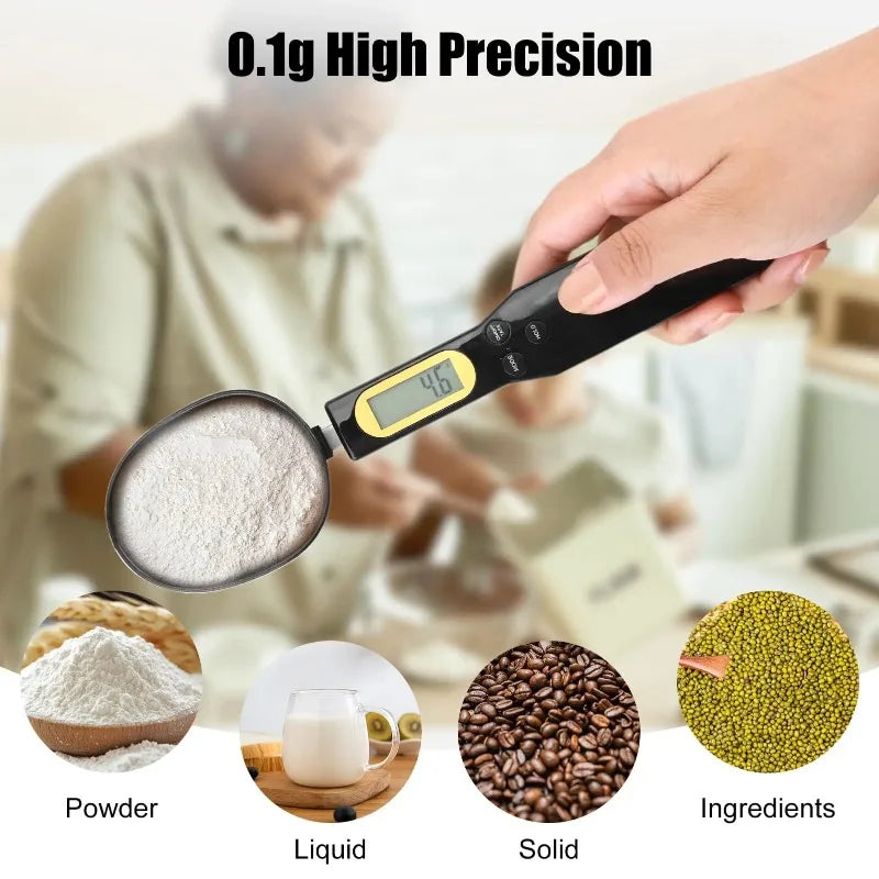 Digital Measuring Spoon Scale 0.1g Precision – LCD Kitchen Tool Digital Kitchen Scale Babs