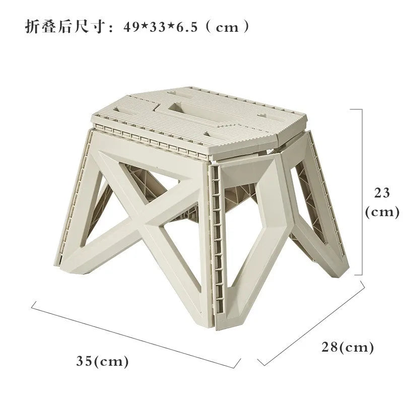 Portable Folding Stool – Heavy Duty Camping & Outdoor Seat Folding Camping Stool Babs A