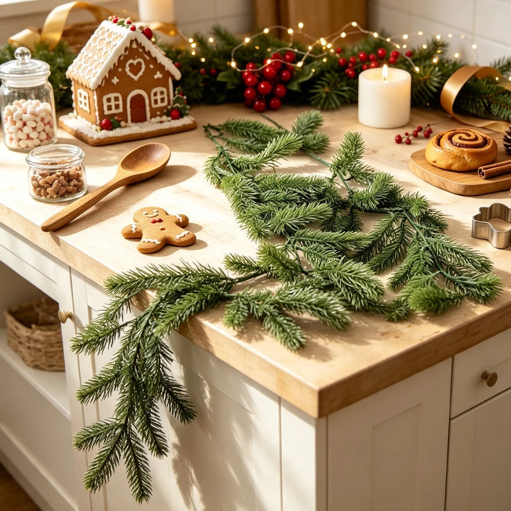 Artificial Pine Needle Vine Garland 2/4 Pcs – 180cm Decor Artificial Vine Garland Babs