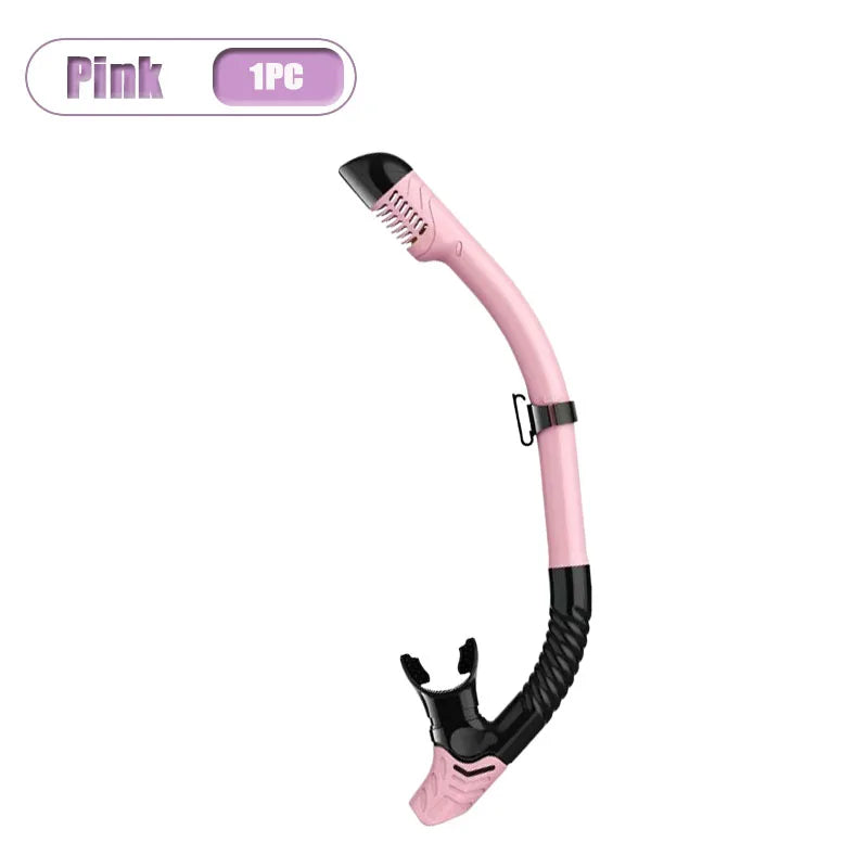 Full Dry Snorkel for Adults – 1–10 Pack Diving Breathing Tube Dry Snorkel Babs Pink-1PC
