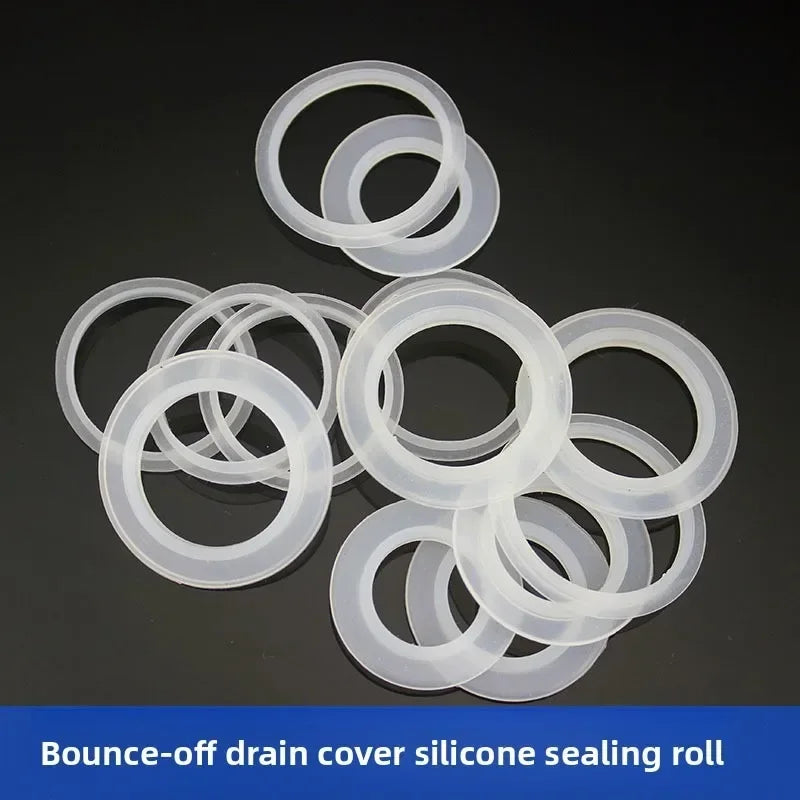 30PCS Silicone Drain Gasket Washer Set – Sink & Basin Plug Seals Drain Seal Gasket Babs