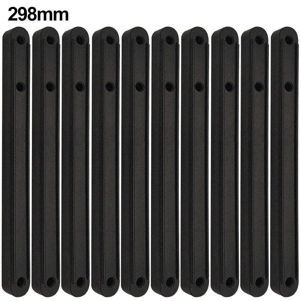 10pcs Plastic Drawer Slides 180/235/298mm – Furniture Guide Rails Drawer Slides Babs Black-298mm