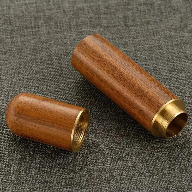 Wooden Toothpick Holder Bucket – Portable Mini Box, Set of 2 Toothpick Holder Babs 2pcs orange