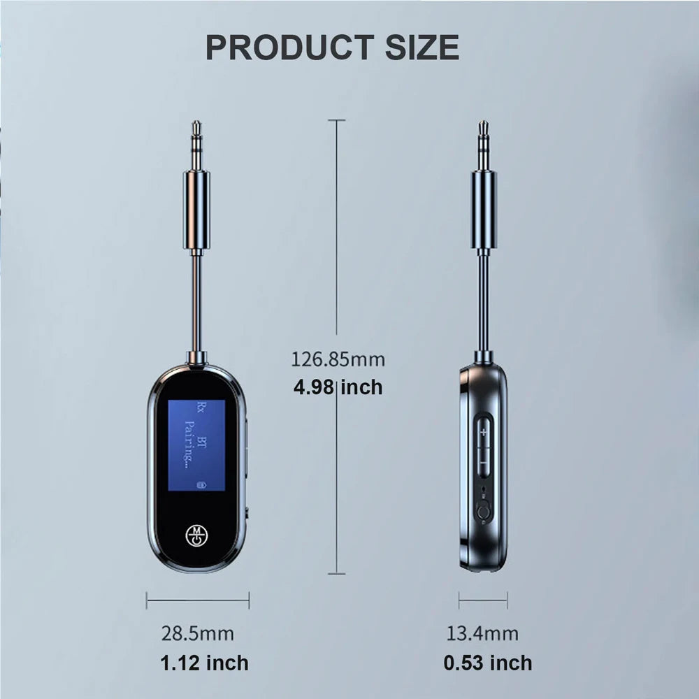 KEBIDUMEI Bluetooth 5.4 2-in-1 Transmitter Receiver AUX Adapter Bluetooth Audio Adapter Babs