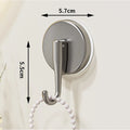 No-Drill Suction Cup Hooks – Waterproof Wall Hook Organizer Suction Cup Hooks Babs Gray
