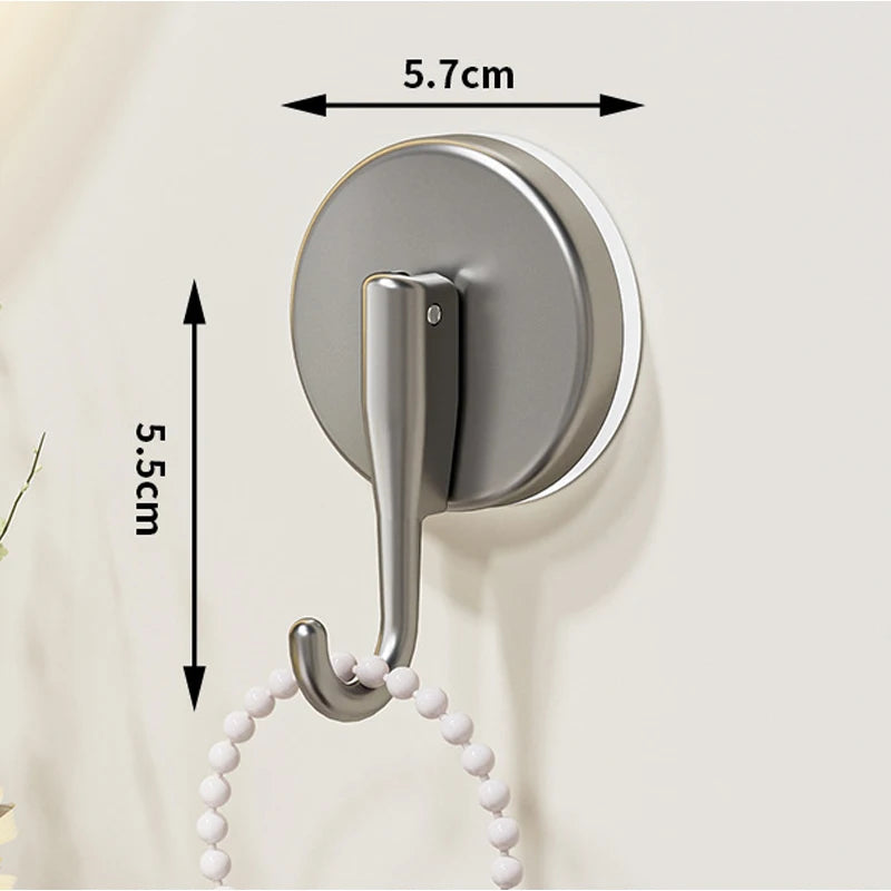 No-Drill Suction Cup Hooks – Waterproof Wall Hook Organizer Suction Cup Hooks Babs Gray