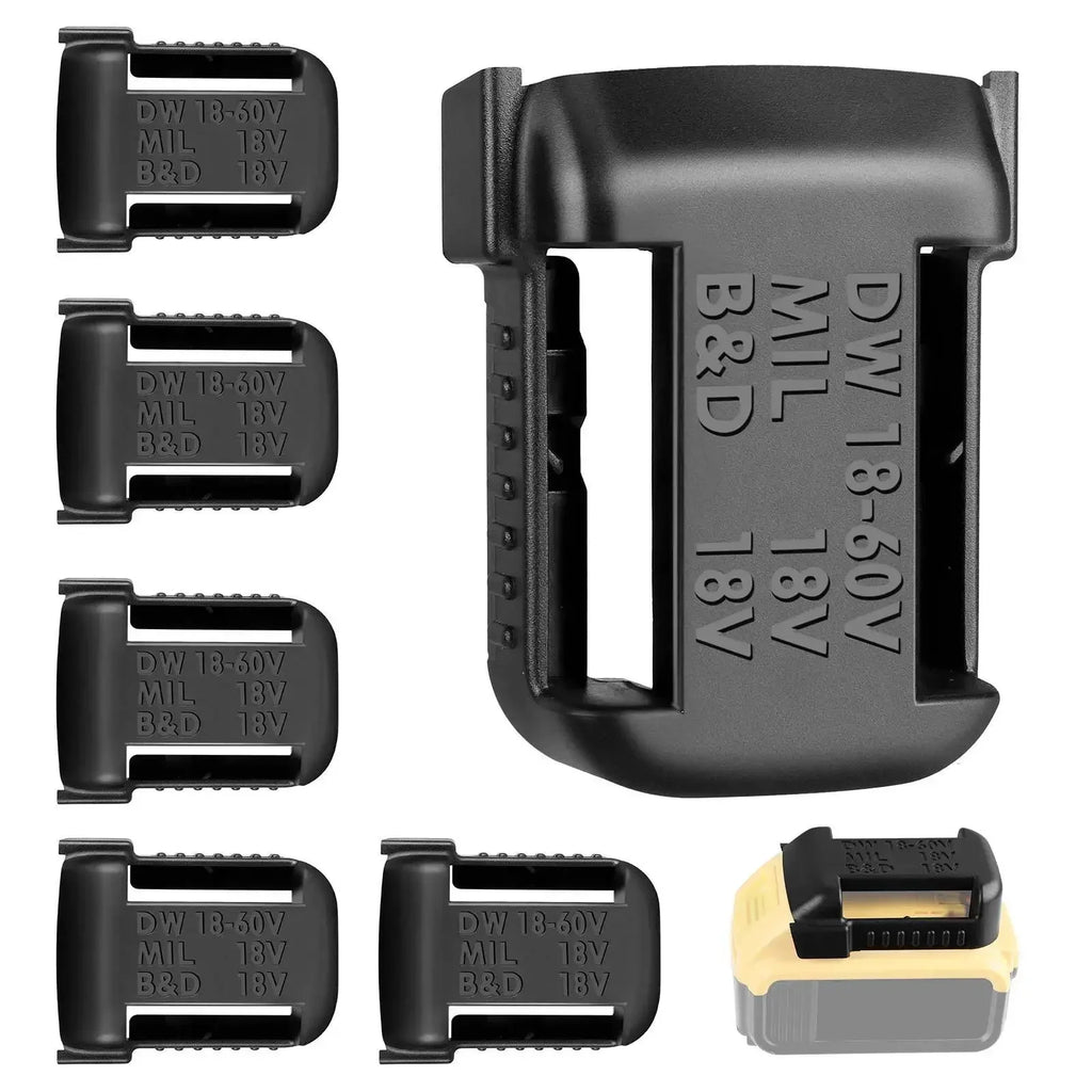 5-Pack 18V Battery Holder Mount Rack for Makita & Bosch Battery Storage Rack Babs