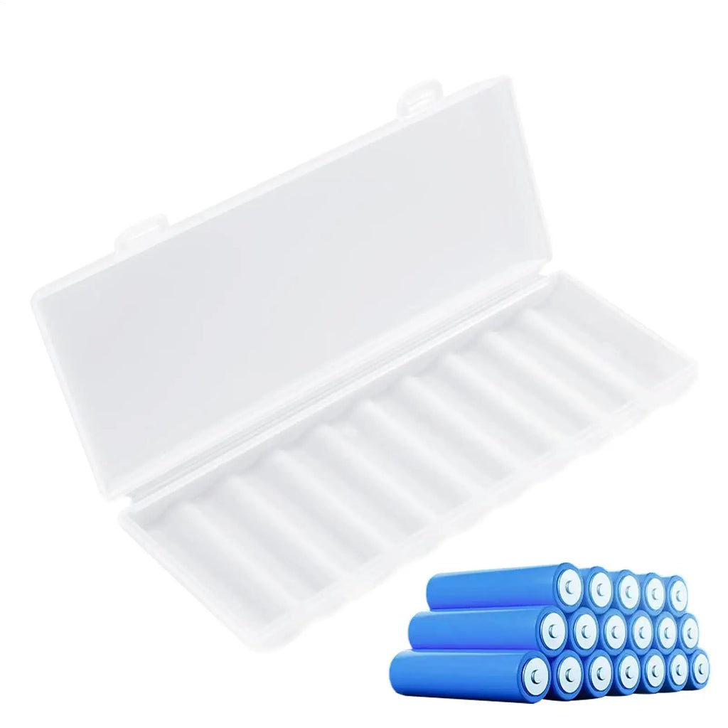 10-Slot Battery Storage Case – Protective Holder Box Battery Storage Case Babs