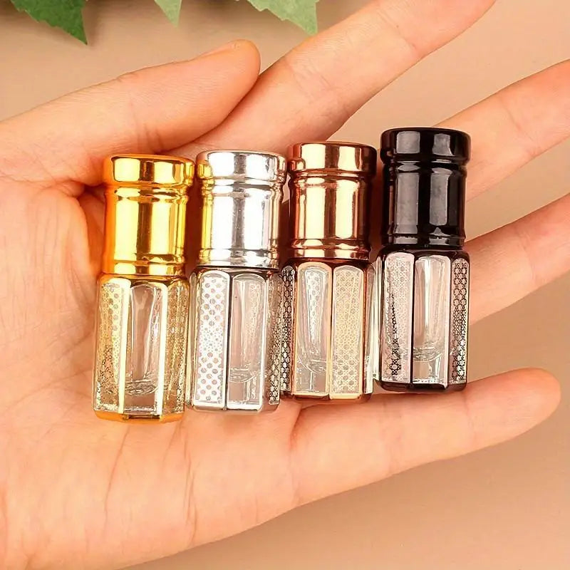 12ML Refillable Golden Glass Roller Bottle – Essential Oil & Perfume Essential Oil Roller Bottle Babs