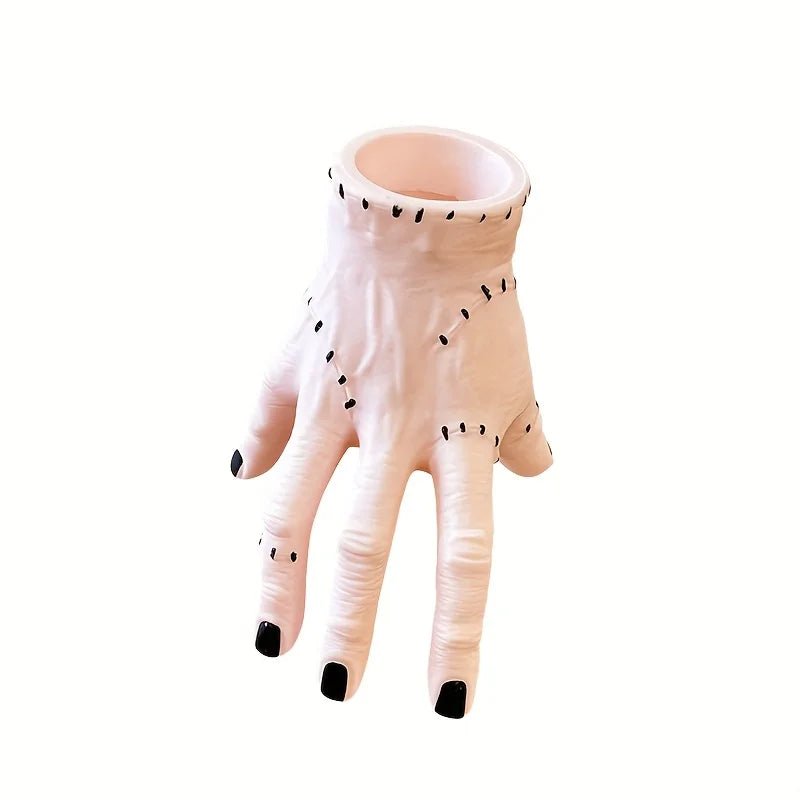 Frankenstein Hand Pen Holder – Halloween Desk Organizer Novelty Pen Holder Babs skin color