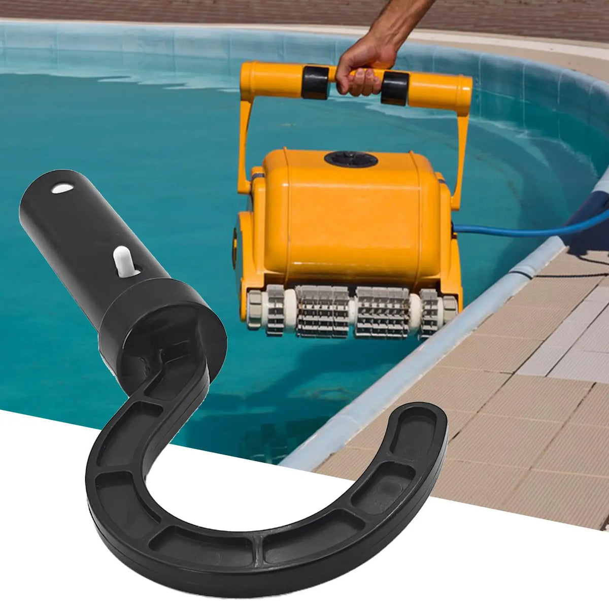 ABS Robotic Pool Cleaner Hook – Universal Telescopic Pole Accessory Pool Cleaner Accessory Babs