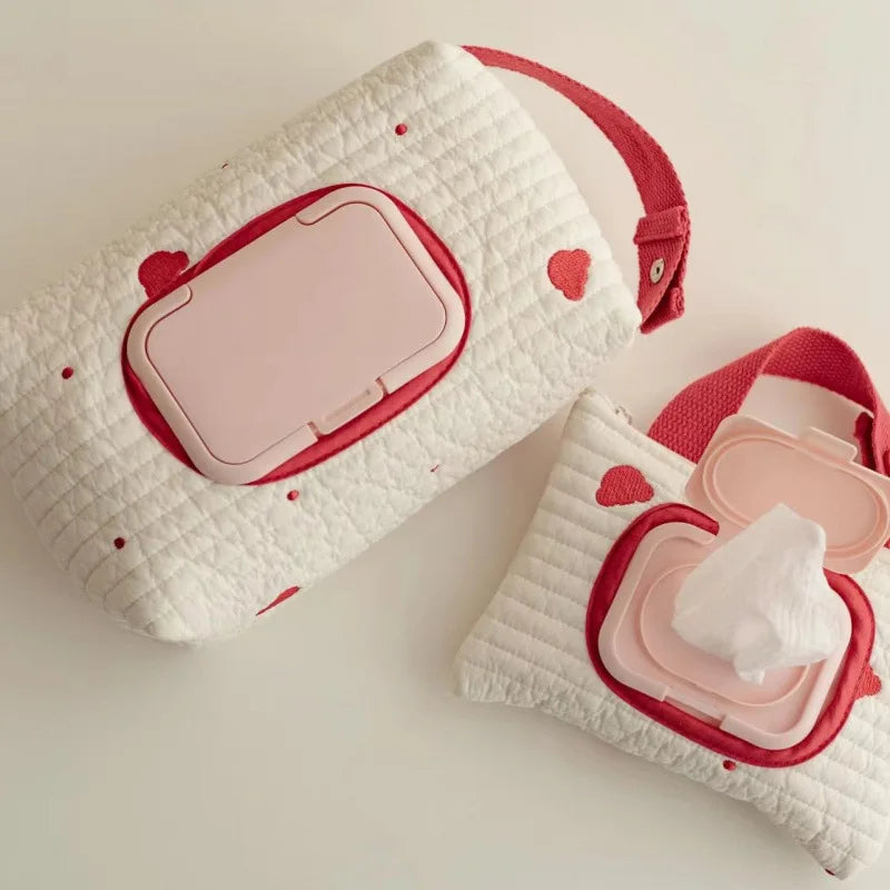 Baby Wet Wipes Case – Hanging Cloth Tissue Pouch Dispenser Baby Wipe Dispenser Babs