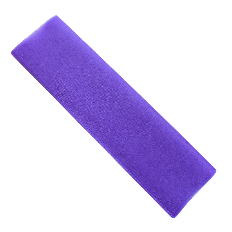 5m Sheer Organza Tulle Fabric Roll – Wedding Chair Sashes Décor Organza Fabric Roll Babs Dark purple