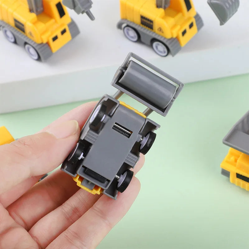 10Pcs Mini Pull Back Construction Vehicles – Kids Party Favors Pull Back Toy Vehicles Babs
