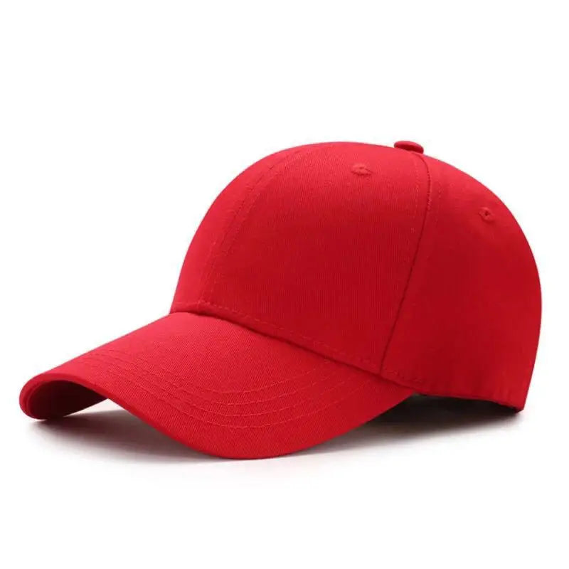 Unisex Adjustable Baseball Cap – Curved Brim Sun Visor Hat Baseball Cap Babs red