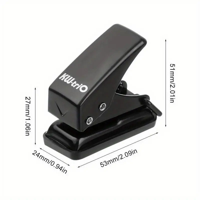 Mini Single Hole Punch – Portable Paper Puncher for Journals Hole Punch Babs