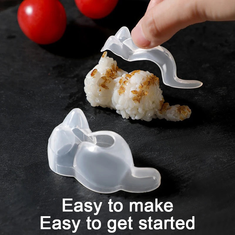 Cat Shape Onigiri Mold – Rice Ball Sushi Shaper Tool Sushi Mold Tool Babs