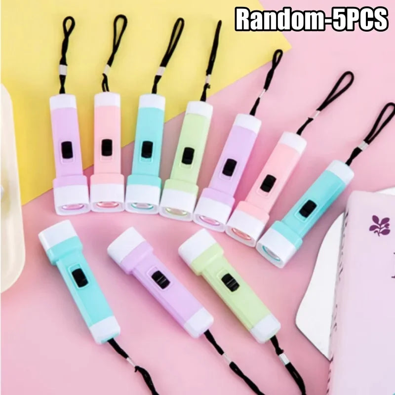 Mini LED Flashlight for Kids – Party Favors & Camping Gear Mini LED Flashlight Babs Random-5PCS