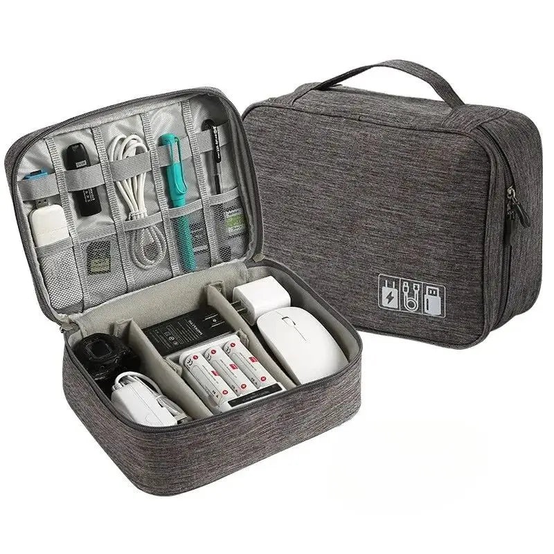 Waterproof Travel Cable Organizer Bag | USB Electronics Electronics Organizer Bag Babs