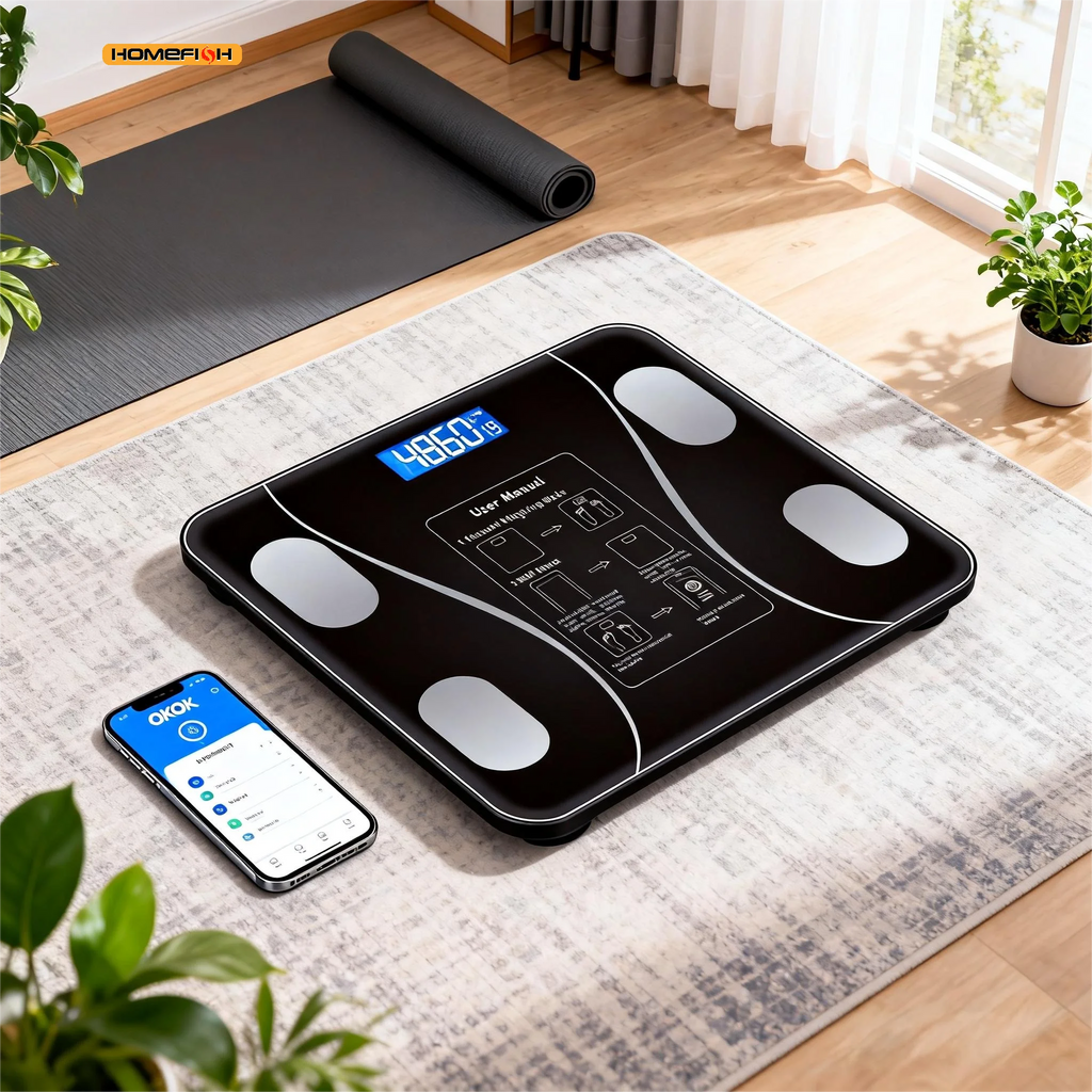 Bluetooth Digital Weight Scale – Smart Battery-Powered Home Scale Bluetooth Body Scale Babs