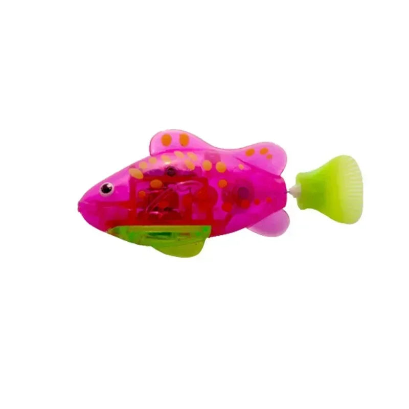 LED Robotic Swimming Fish Cat Toy – Interactive Glowing Pet Toy Interactive Cat Toy Babs Fish C