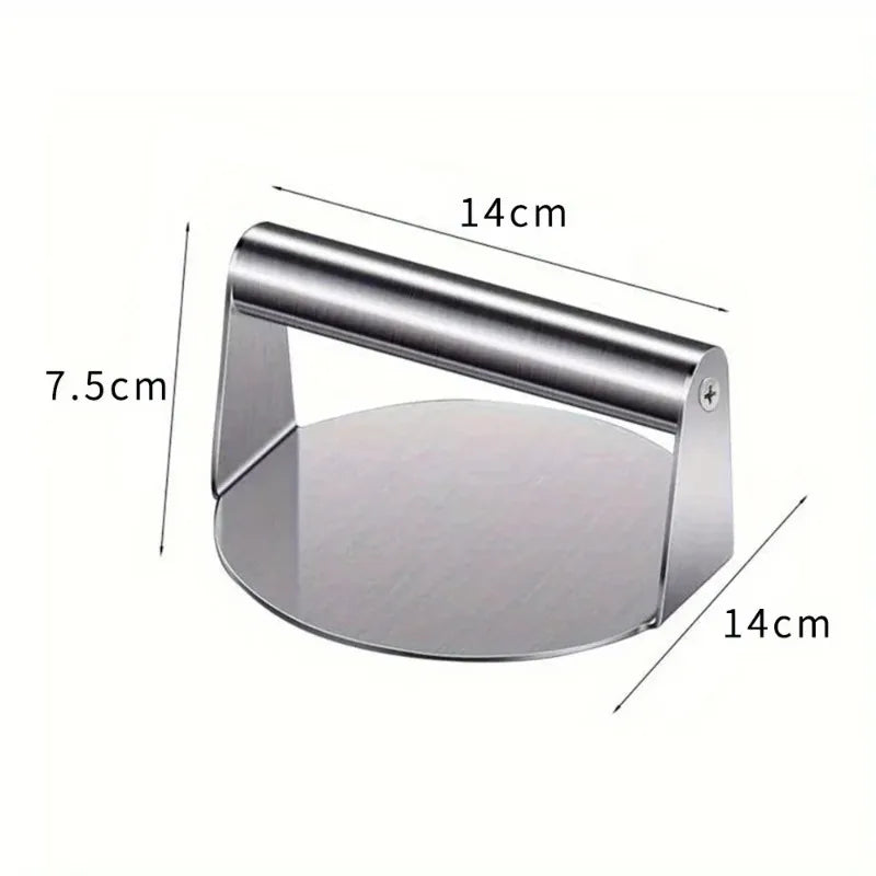 Stainless Steel Burger Press – Round Patty Maker Tool Burger Patty Press Babs