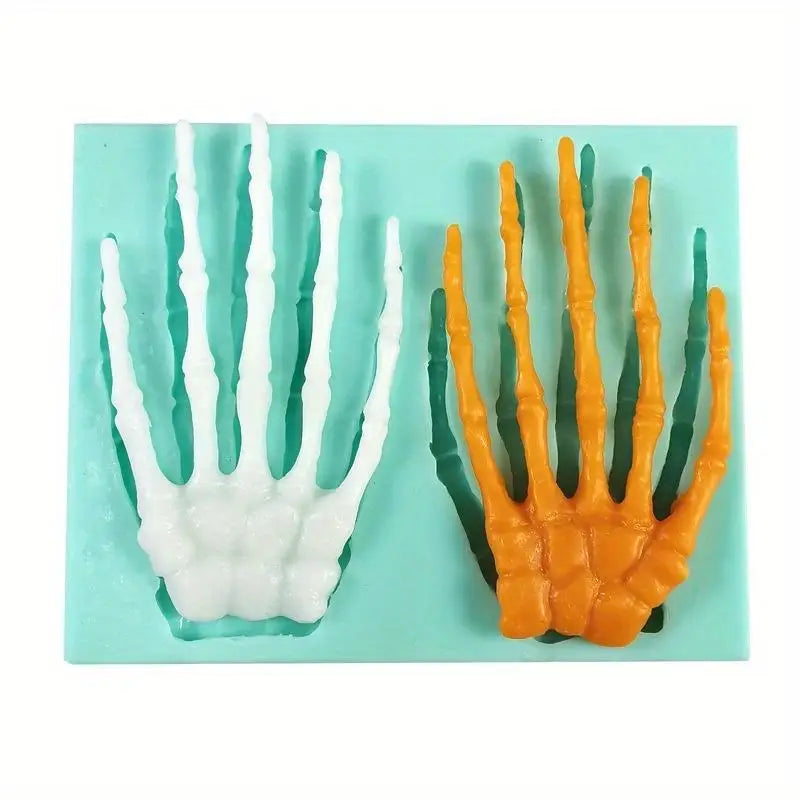 Skull Hand Halloween Silicone Mold – Fondant & Chocolate Silicone Baking Mold Babs