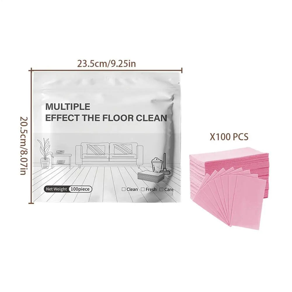 100pcs Floor Cleaning Tablets – Streak-Free Deep Clean Floor Cleaning Tablets Babs Pink