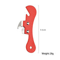 Portable Multifunction Jar & Bottle Cap Lid Opener – Stainless Steel Jar & Lid Opener Babs Red