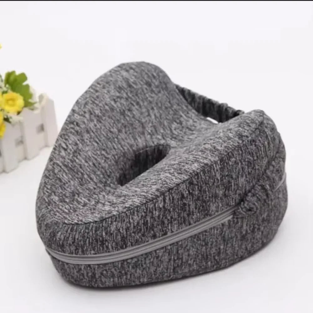 Memory Foam Heart Leg Pillow for Side Sleepers & Pregnancy Memory Foam Leg Pillow Babs grey