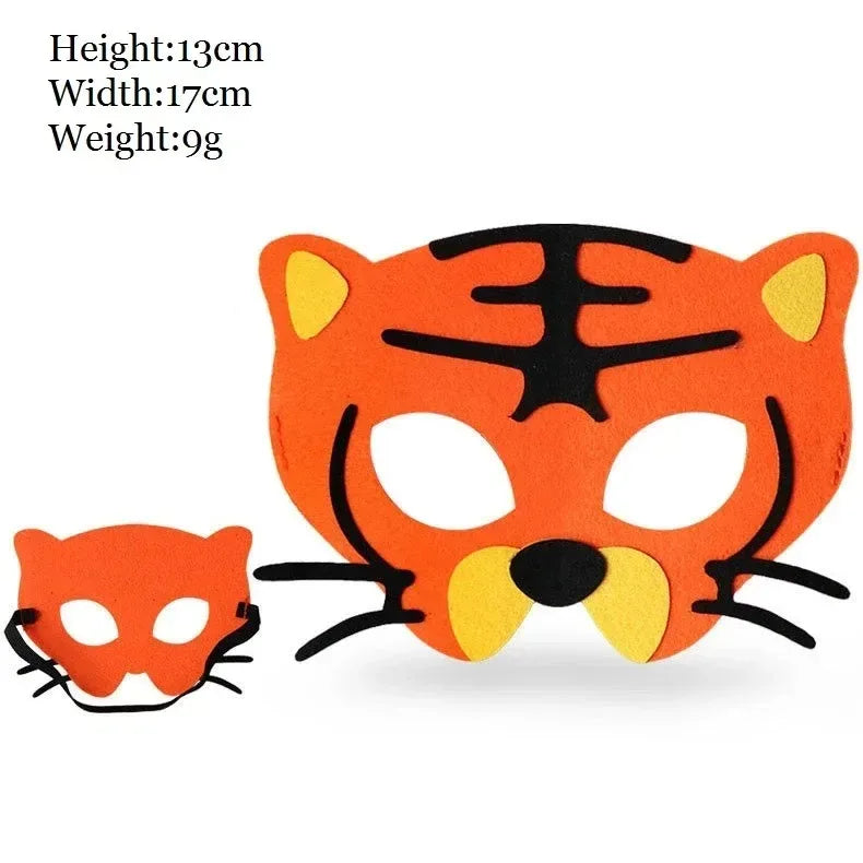 Kids Animal Felt Masks – Birthday, Cosplay & Forest Party Favors Kids Party Masks Babs