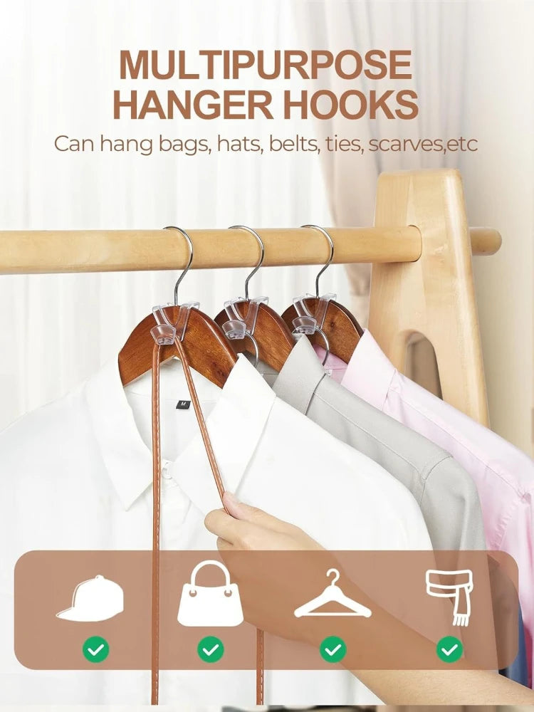 20-Pc Multicolored Clothes Hanger Connectors | Space Saver Hanger Connectors Babs
