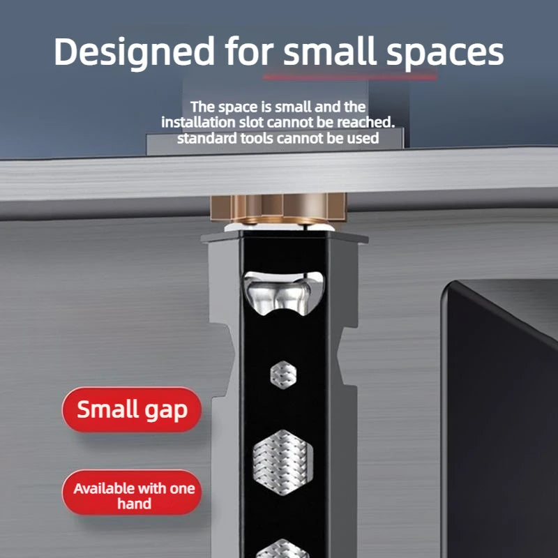 13-in-1 Sink Wrench – Multifunctional Plumber Installation Tool Plumbing Wrench Tool Babs