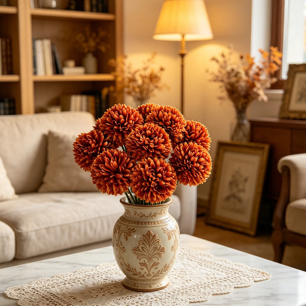 Silk Artificial Dandelion Hydrangea Flowers 10/20 Pcs – Décor Artificial Silk Flowers Babs