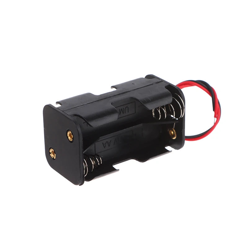 6V AA Battery Holder 4-Cell Plastic Case with Wire Lead Battery Holder Babs