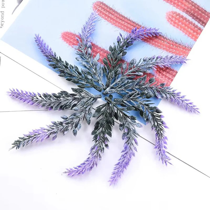 Artificial Lavender Stems 50/100pc | DIY Wedding Home Decor Artificial Flower Stems Babs