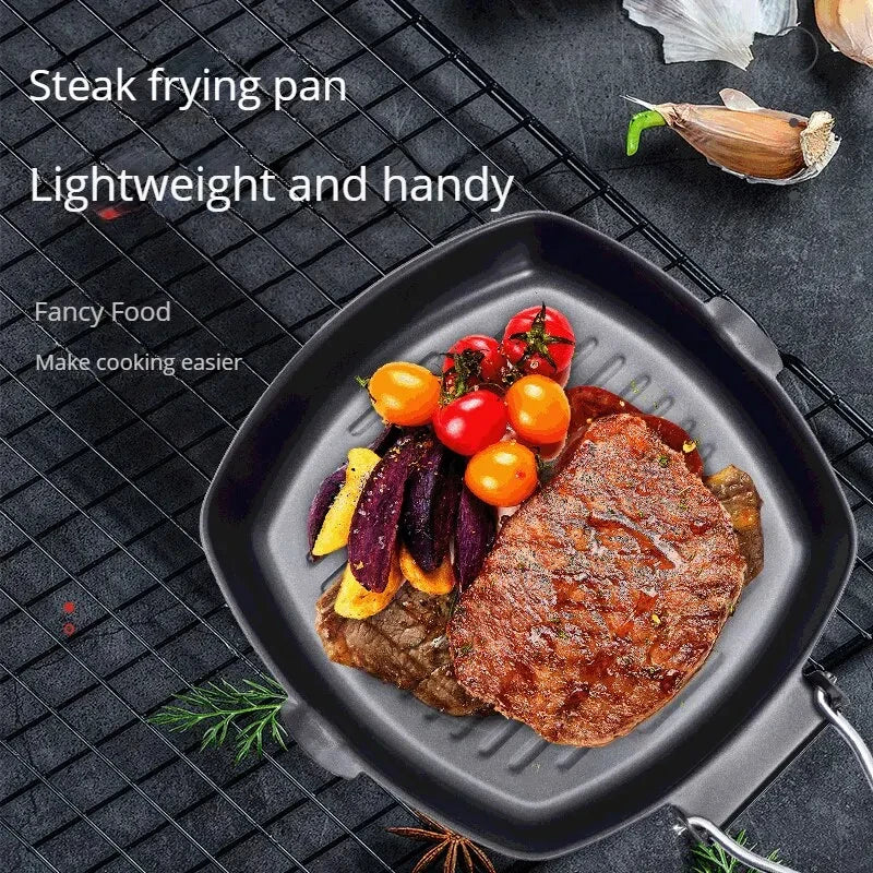 Foldable Portable Grill Pan – Anti-Scald Handle, Double-Sided Steel Foldable Grill Pan Babs