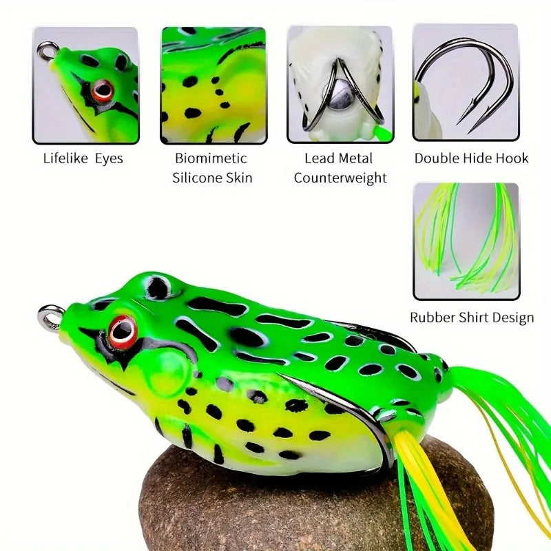 Bionic Frog Fishing Lure – Realistic Soft Bait Artificial Frog Soft Fishing Lure Babs