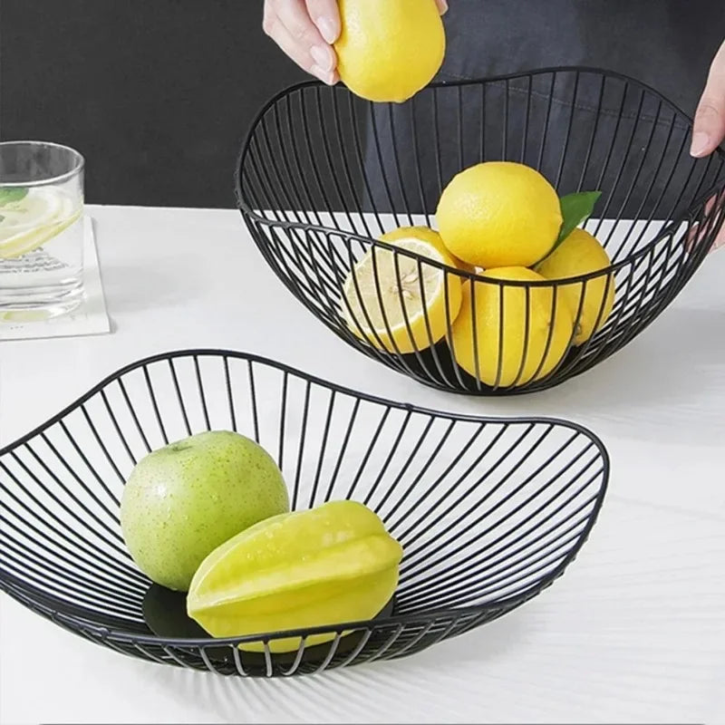 Metal Fruit Basket Iron Kitchen Storage Bowl – 8 Styles Metal Fruit Basket Babs