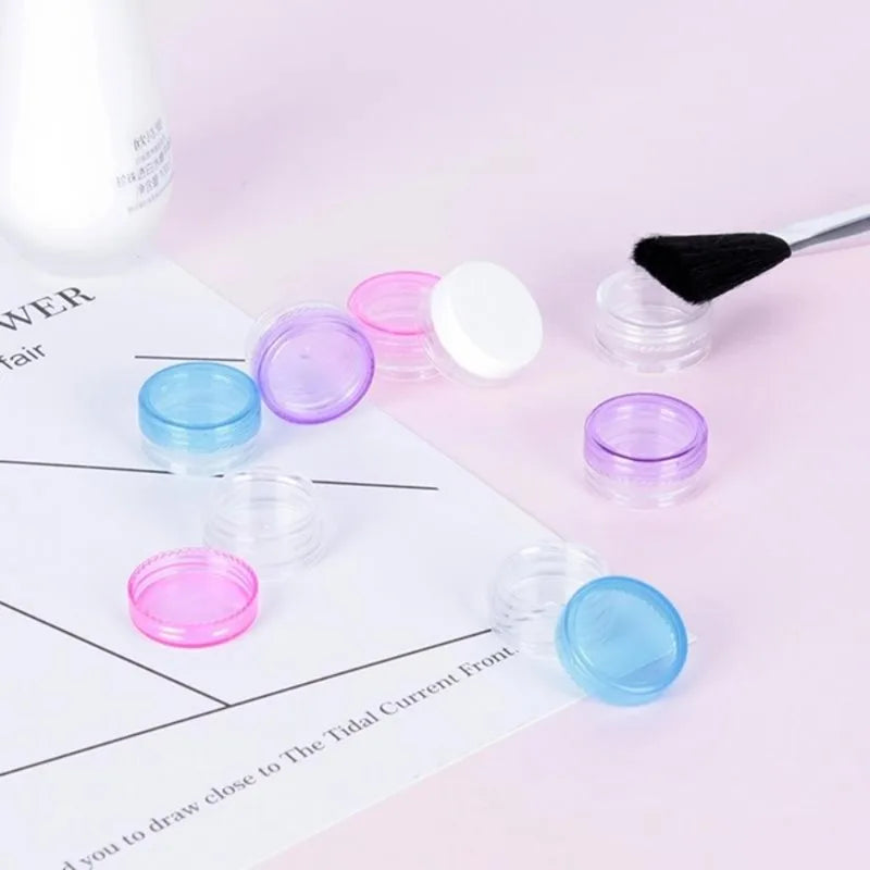 50pcs 3g Frosted Cosmetic Jars – Eye Shadow & Powder Bottles Cosmetic Packaging Jars Babs