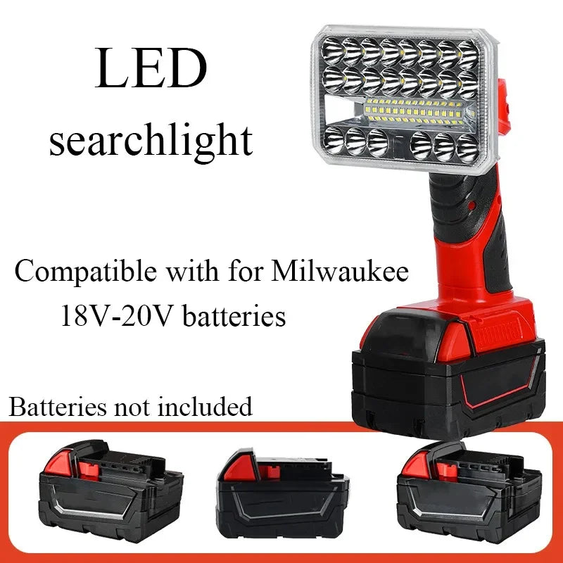 Cordless LED Work Light 2000 Lm – 18V/20V Battery Compatible Cordless Work Light Babs