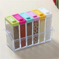 6-Grid Transparent Seasoning Box Set | Kitchen Spice Organizer Spice Jar Organizer Babs 1 set