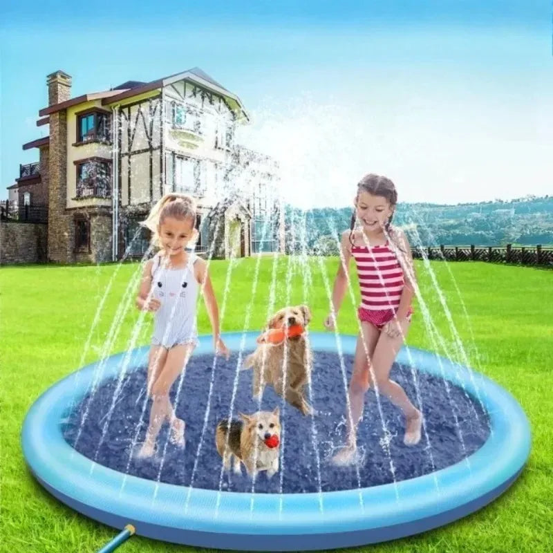 Inflatable Dog Pool & Splash Pad – 100/150/200cm Sizes Inflatable Pet Pool Babs