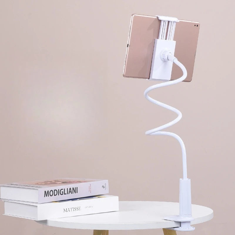 100cm Flexible Gooseneck Phone Stand – Long Arm Bedside Holder Gooseneck Phone Stand Babs WHITE
