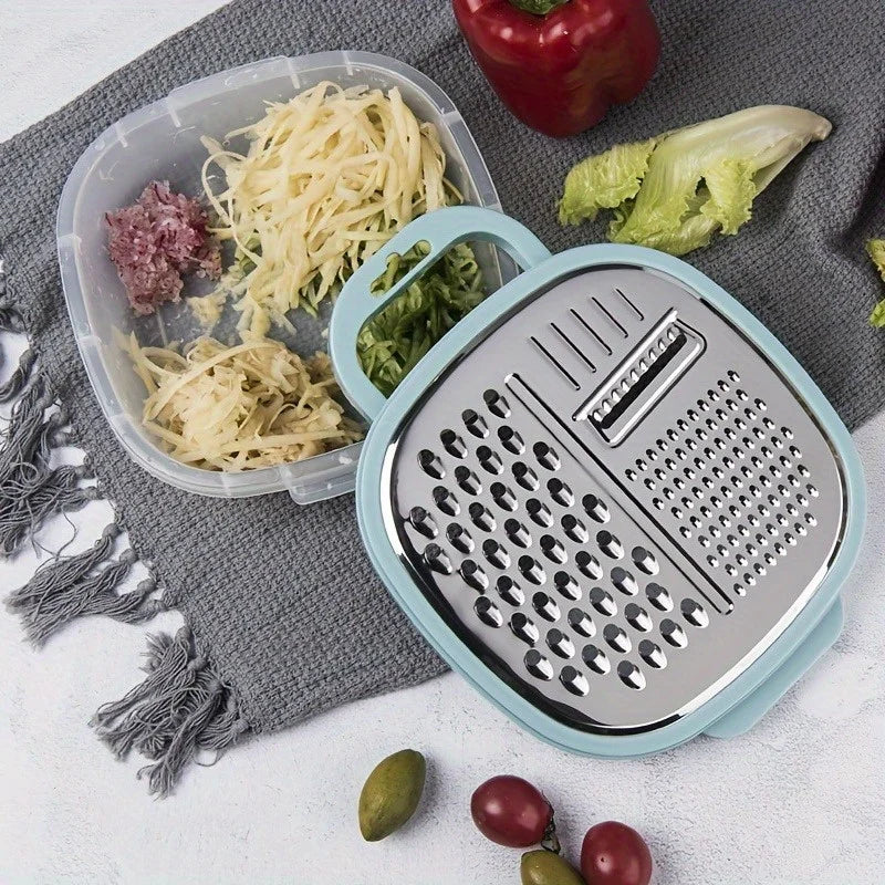 Cheese Grater Set with Container, Lid & Peeler | Kitchen Kit Kitchen Grater Set Babs